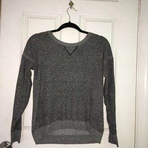 Gray crew neck sweater